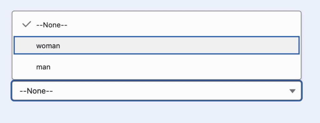 The CTI Voice Tone dropdown for selecting the text-to-speech voice.