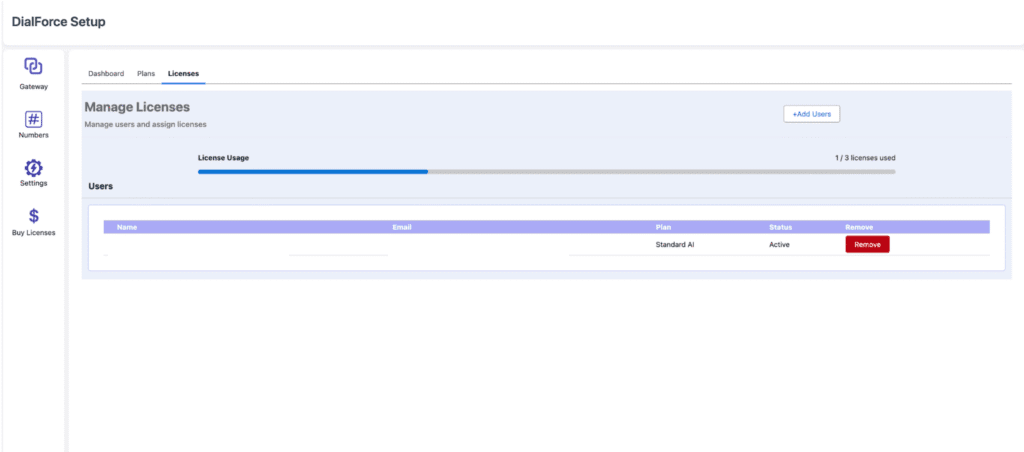 The License Assignment window open on the Licenses tab.